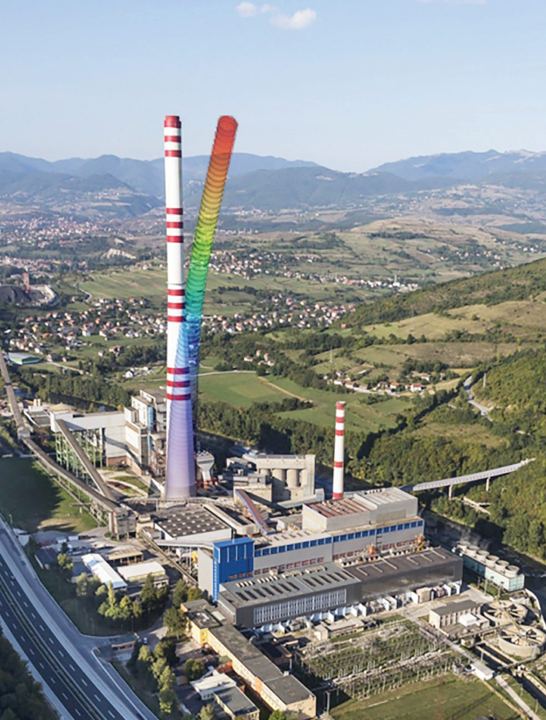 Dimnjak TE Kakanj, h = 300 m, Kakanj